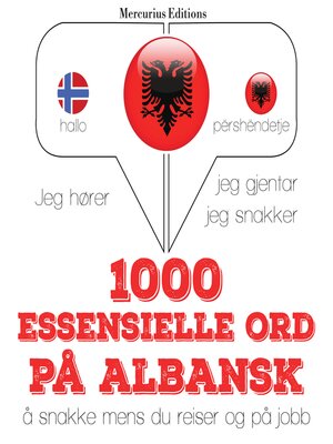 cover image of 1000 essensielle ord på albansk